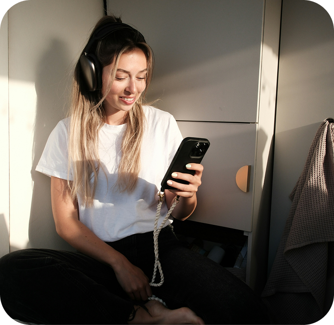 Person using their phone